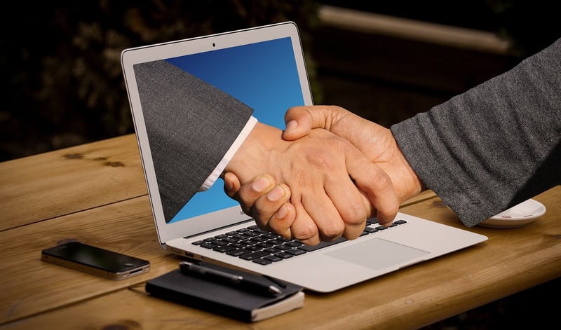 Handshake for partnership